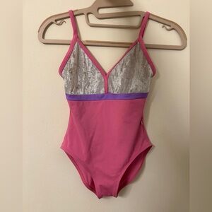 Yumiko Leotard Zoe XS high cut. Velvet bodice, bust lining. Like New! Perfect!